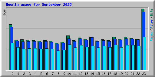 Hourly usage for September 2025